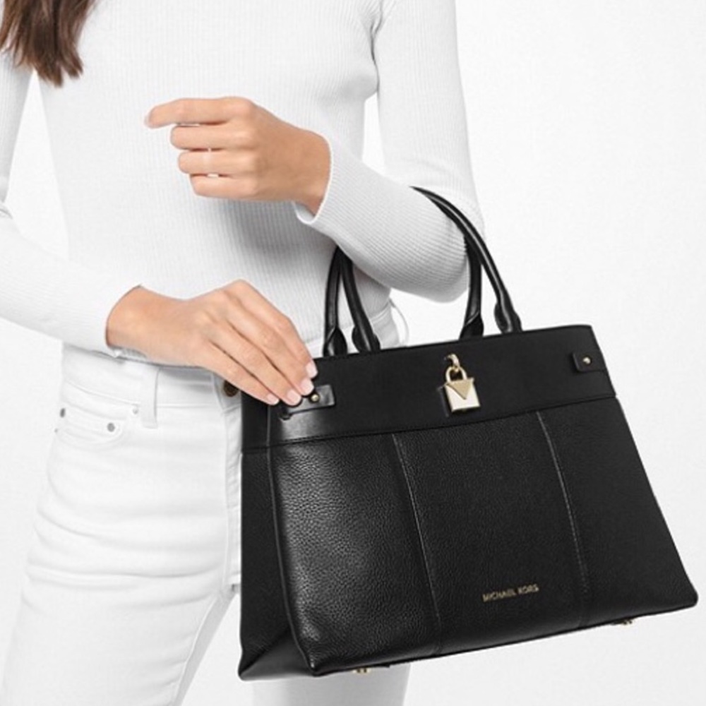 Michael Kors Gramercy Large Pebble Leather Satchel